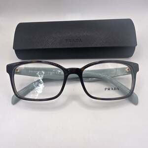Prada Eyeglasses Frames VPR18T VIB-1O1 Blue Brown Tortoise Cat Eye 51-16-140